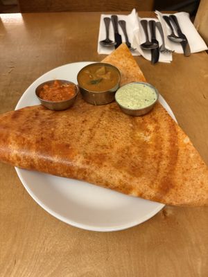 Mysore masala dosa  at Sagar Vegan & Vegetarian Restaurant - Leicester Square in South West London