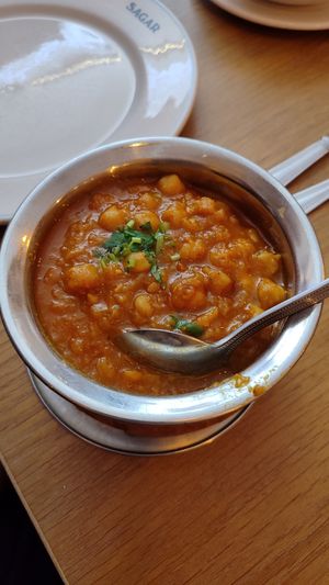 channa masala at Sagar Vegan & Vegetarian Restaurant - Leicester Square in South West London