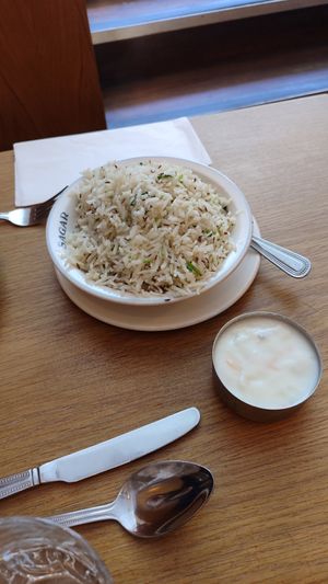 jeera rice at Sagar Vegan & Vegetarian Restaurant - Leicester Square in South West London