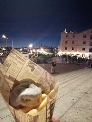 Vegan truffle mayo at Las Fritas in Barcelona