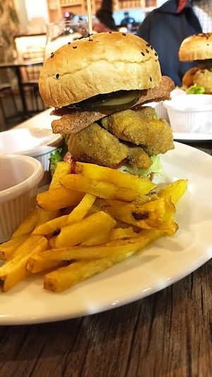 Sandwich parrillero at El Chino Vegano in Lima