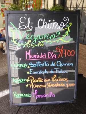  at El Chino Vegano in Lima