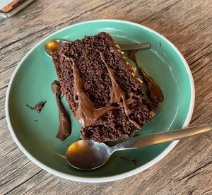Chocolate cake  at El Chino Vegano in Lima