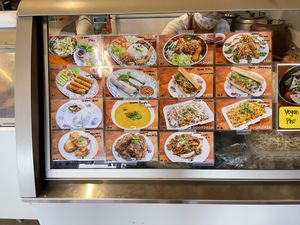 Some menu options  at The Vegan Shop in Hilo