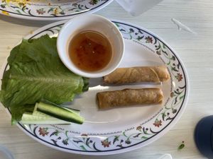 Spring Rolls, order comes with 4  at The Vegan Shop in Hilo