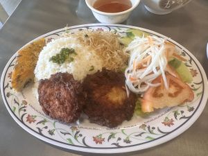 Broken Rice Plateter  at The Vegan Shop in Hilo