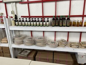 Selection of some items that can be bought and used at home   at The Vegan Shop in Hilo