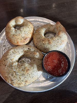 vegan dough nuts  at Tomato Bar Pizza Bakery in Crown Point