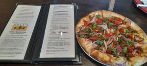 Vegan pizza options at Tomato Bar Pizza Bakery in Crown Point