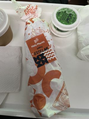 Burrito  at Holy Plants in Lima