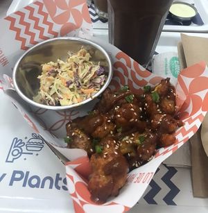 BBQ Cauliflower bites  at Holy Plants in Lima