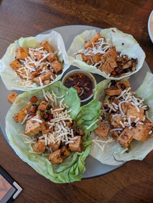 Tofu lettuce cups at Fan Tang in Albuquerque