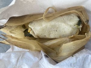 Verde tamale  at Tamales Ciencia Ficción in Playa Del Carmen