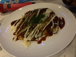 Okonomiyaki at Karip - ナチュラルフーズバルカリプ  in Osaka