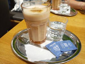 Chai Latte - soy and oat milk available at Tratschcafé in Kottingbrunn