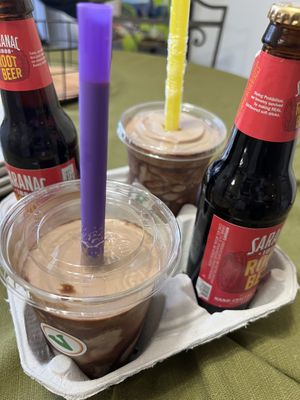 Milkshakes and root beers   at Herbie's Burgers in Albany