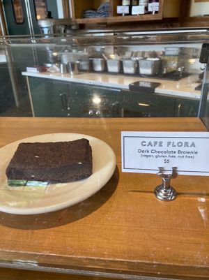 Vegan dessert at Cafe Flora in Seattle