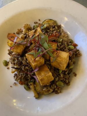 Grain bowl at Cafe Flora in Seattle