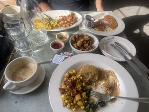   at Cafe Flora in Seattle