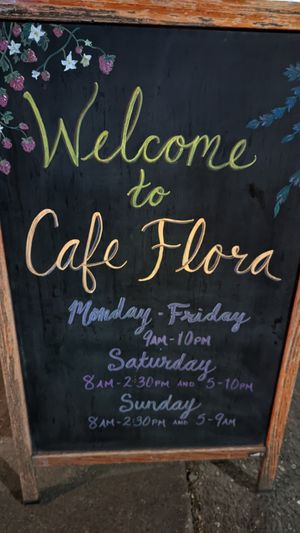  at Cafe Flora in Seattle