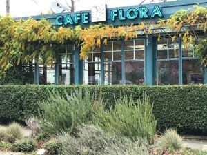 Cafe Flora storefront at Cafe Flora in Seattle