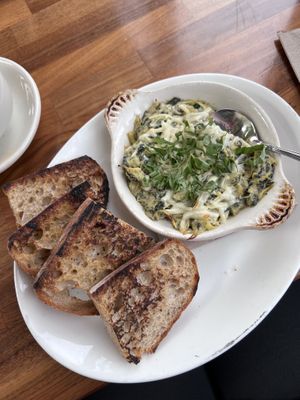 Spinach Artichoke Dip  at Cafe Flora in Seattle
