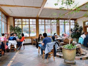   at Cafe Flora in Seattle