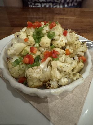 Dijon roasted cauliflower   at Cafe Flora in Seattle