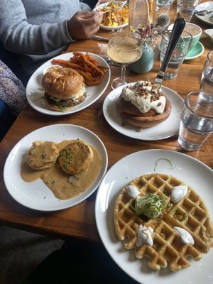 Spread  at Cafe Flora in Seattle