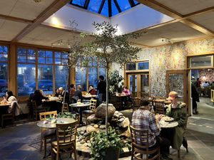   at Cafe Flora in Seattle