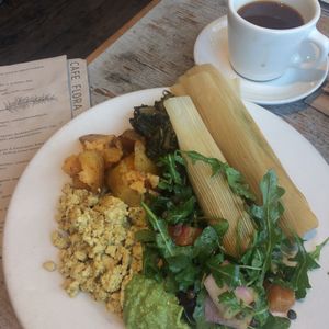 New Years Vegan Breakfast Buffet  at Cafe Flora in Seattle