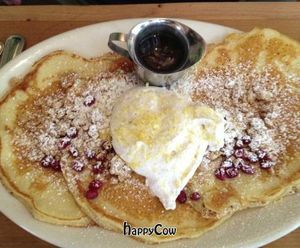 Lemon-sugar potato pancakes (apparently a seasonal item, since they don't have this listed on their online menu) at Cafe Flora in Seattle