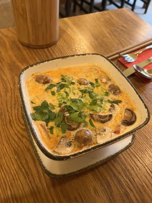 Coconout soup #Veganuary at Rou Vegan in Berlin