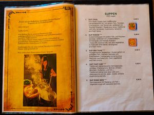 Menu page at Rou Vegan at Rou Vegan in Berlin