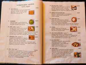 Menu page at Rou Vegan at Rou Vegan in Berlin