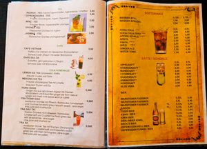 Menu page at Rou Vegan at Rou Vegan in Berlin