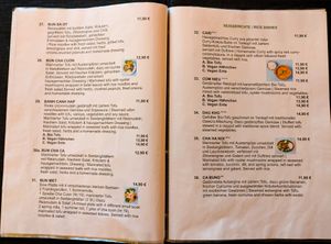 Menu page at Rou Vegan at Rou Vegan in Berlin