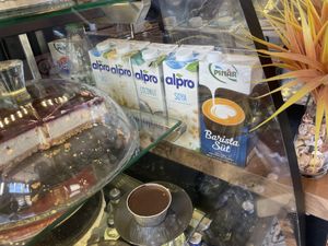 Milk selection  at The Coffee Grinder in Datca