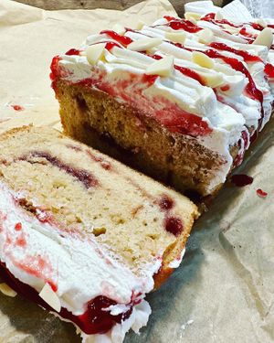 White Chocolate & Raspberry Ripple at The Nakey Cakey Bakery in Castletown