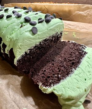 Mint chocolate chip at The Nakey Cakey Bakery in Castletown