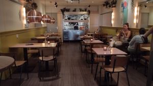 Indoor seating (more upstairs) at Zeta in The Hague