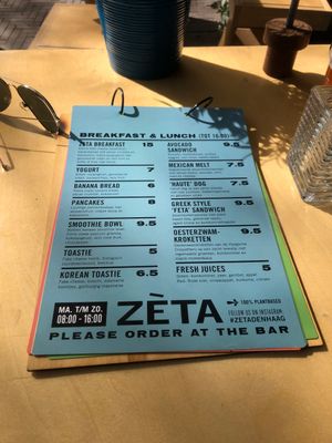 Breakfast and lunch  at Zeta in The Hague