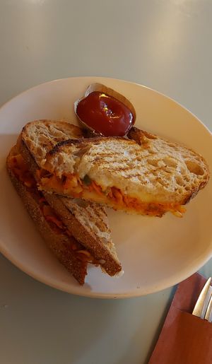Korean toastie at Zeta in The Hague