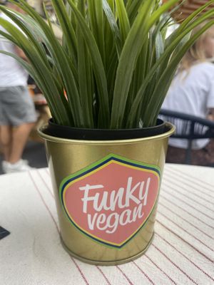 Cute table decor   at Zeta in The Hague