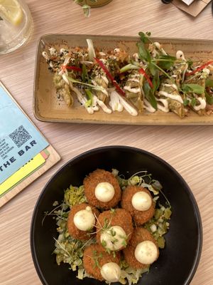 Gyoza & bitterballen 🌱  at Zeta in The Hague