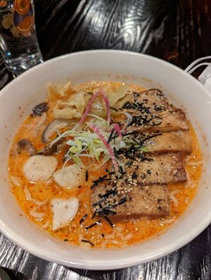 Vegan pecan ramen at ONI in Albuquerque