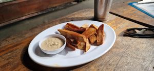 Breadfruit fries at Bustavo Food Bus in Ometepe