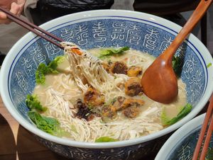 big bowl noodle - "pig stomach" flavour at Xiang Ji 香積素食 in Johor Bahru
