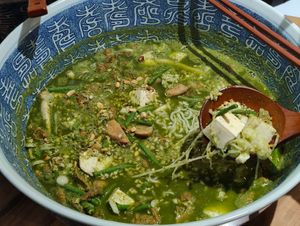 big bowl noodle - thunder tea flavour at Xiang Ji 香積素食 in Johor Bahru