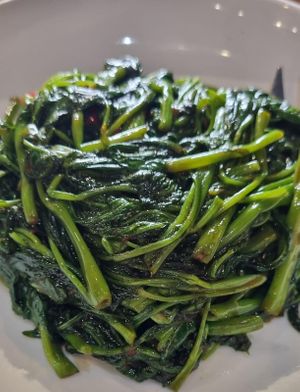 Sambal kangkong at Xiang Ji 香積素食 in Johor Bahru